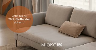 Rolf Benz MIOKO Sofa Stoff Aktion